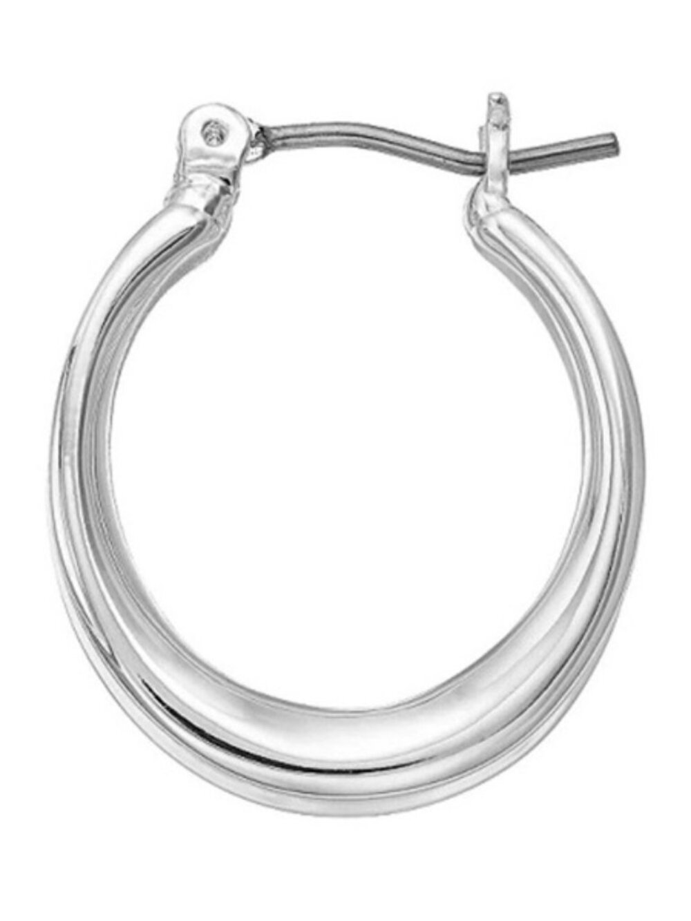 NAPIER Classic Silver Concave Small .71" Hoop Earrings**NEW!